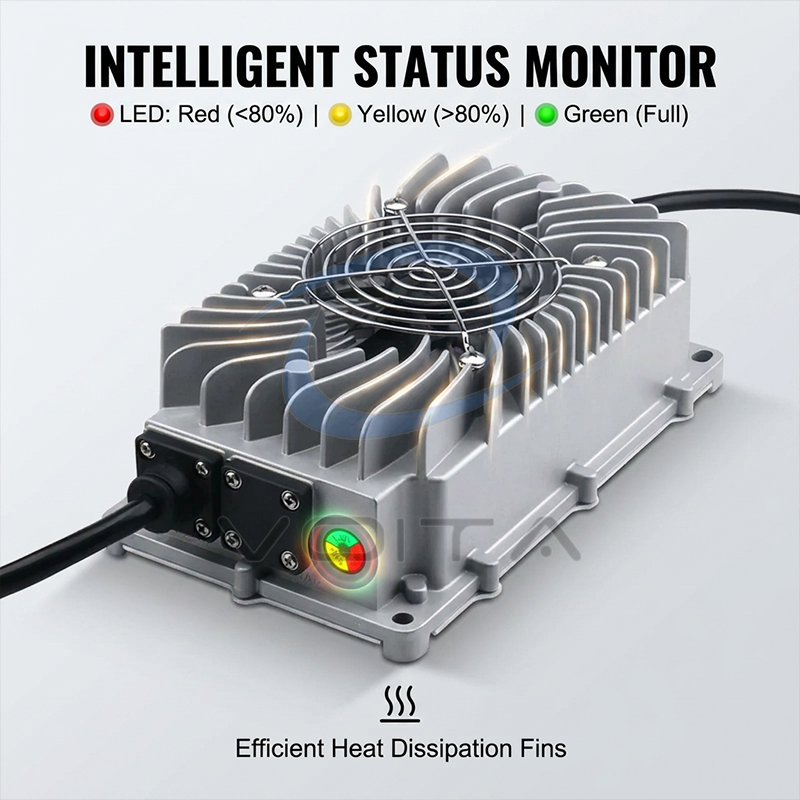 Professional Automatic Waterproof Battery Charger 12V 25A 24V 15A 36V 12A 48V 8A 60V 6A High Quality Smart Battery Charger