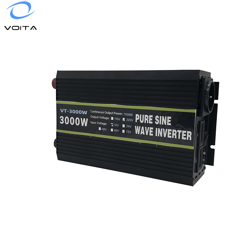 48V 60V to AC220V Pure Sine Wave 3000W Peak Power Car Solar Inverter Rated 1500W for Home Use RV