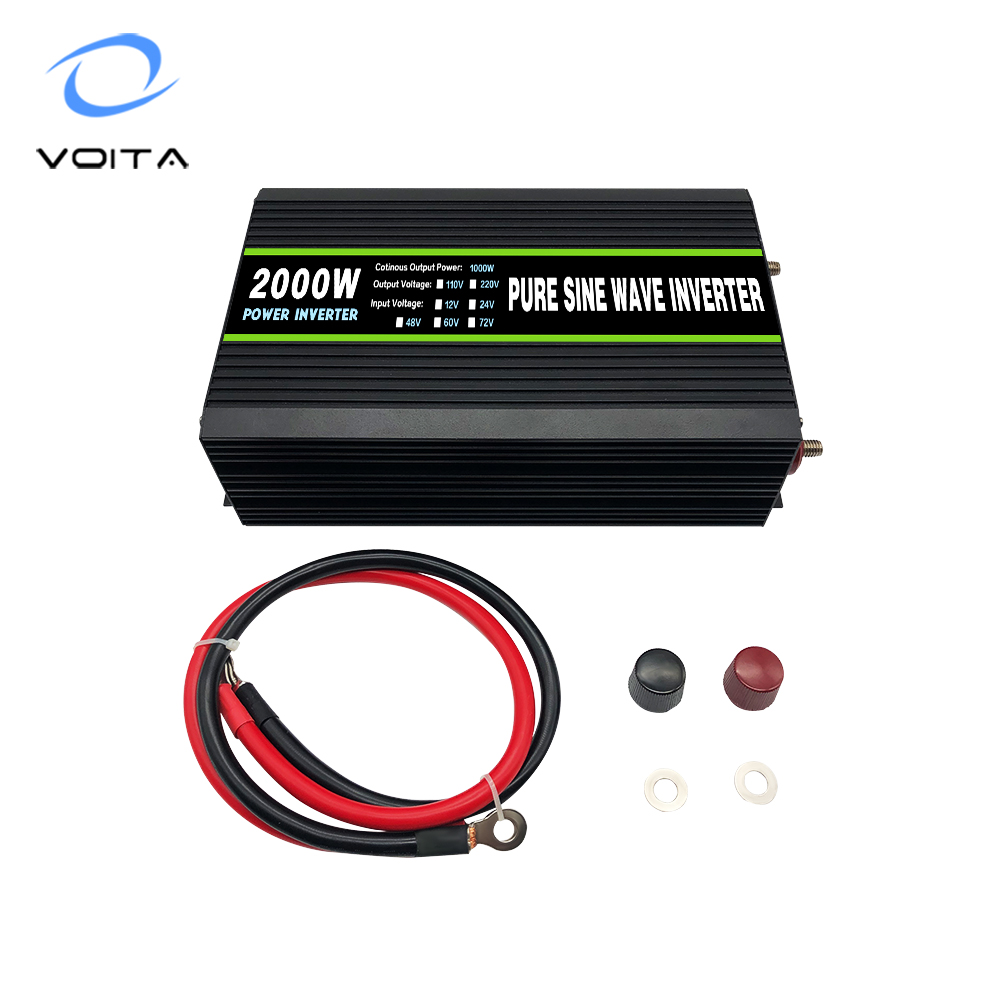 Household 12v 24v Dc to 110v 220v Ac 1000w Pure Sine Wave Inverter with CE