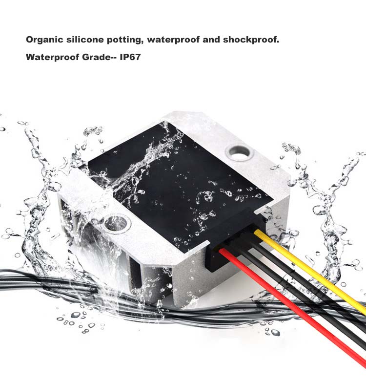 Factory Promotion Price DC 12V/24V 5V 10A 50W Waterproof Single Output Car Power Supply Module Voltage Converter Regulator
