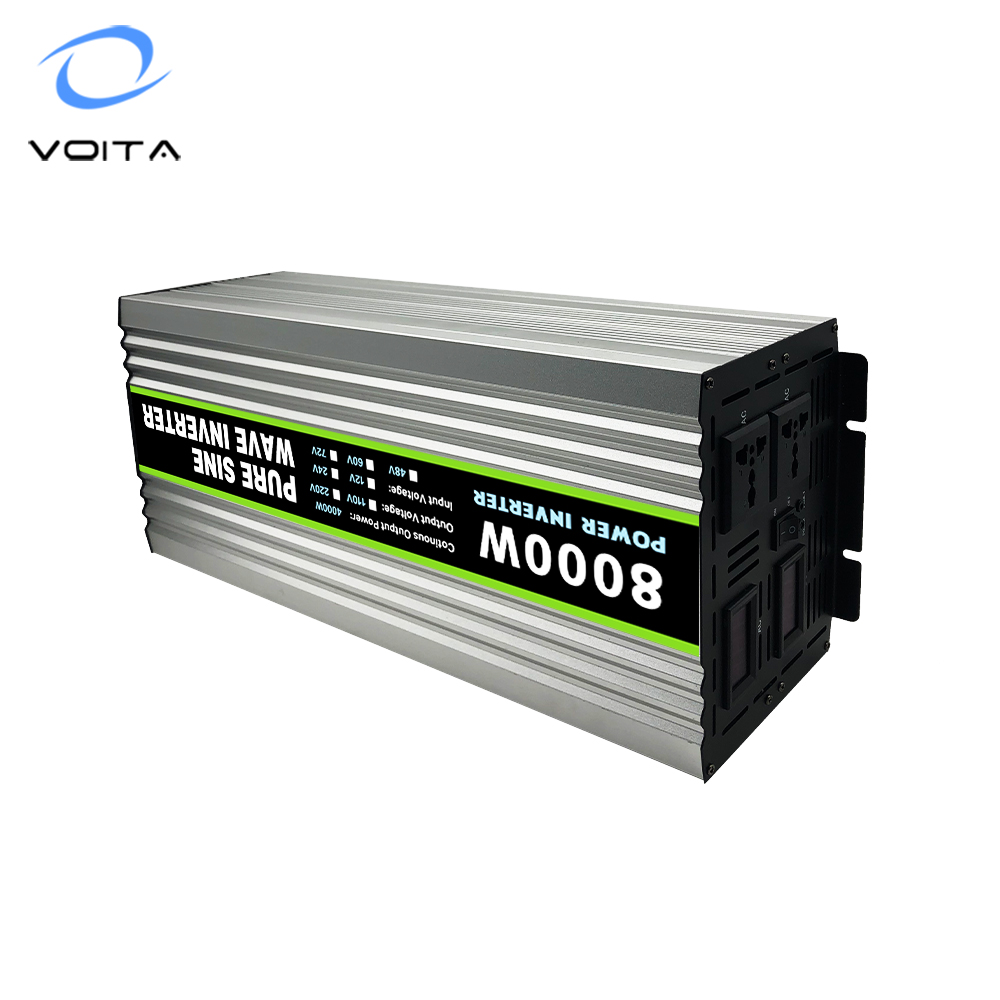 Top Quality the Pure Sine Wave Inverter 8000w 12 v to 220 v  50~60hz with Overload protection