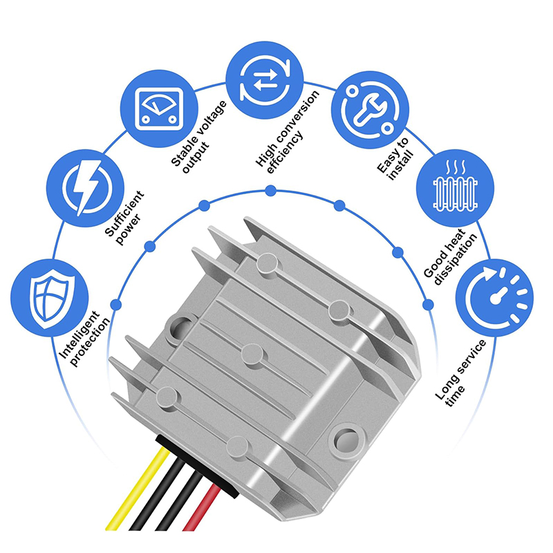 96%high Efficiency 8-40V Buck boost Converter Dcdc 12V 3A Dc to Dc Converter Vehicle Electronic System