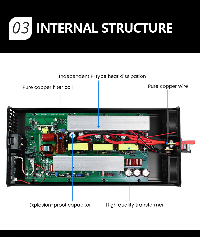300w Pure Sine Wave Inverter Inverter 24v 48V DC to 110/220V Ac Converter 50/60Hz Solar Inverter
