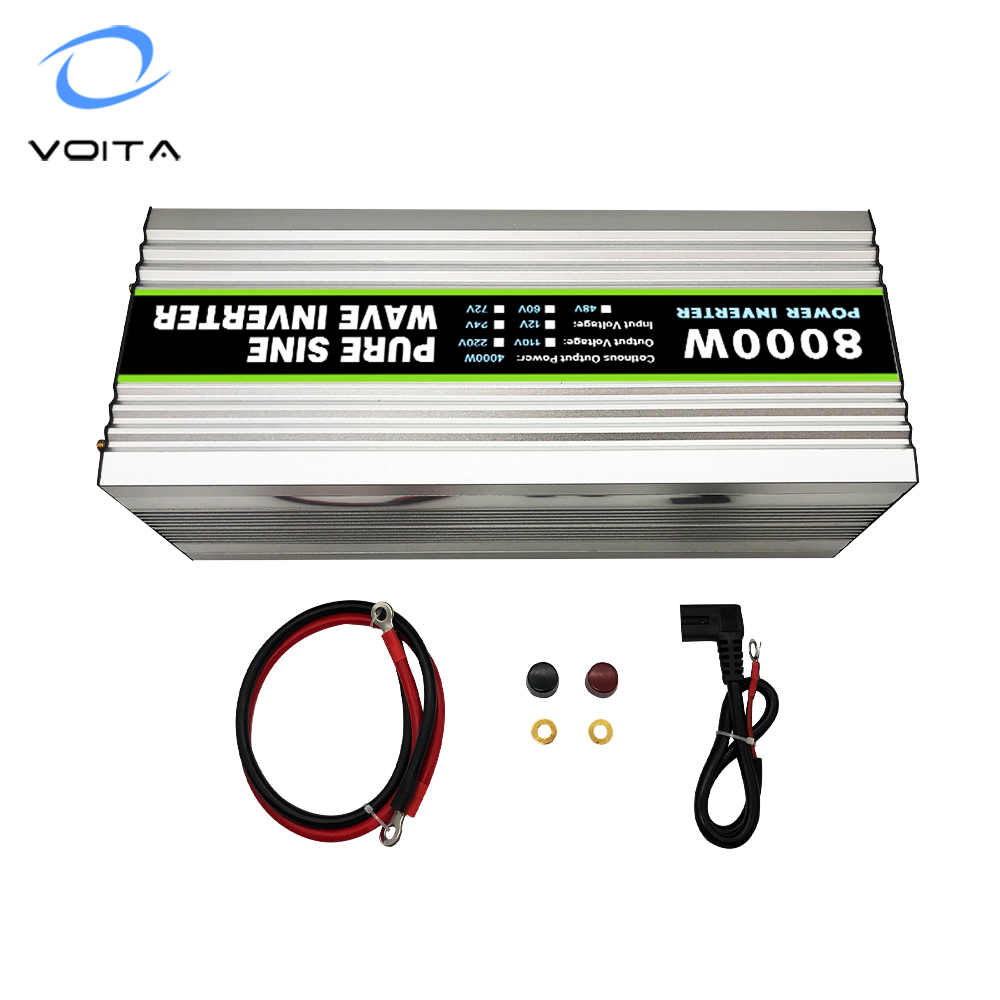 Pure Sine Wave Inverter 8000W 12V/24V 220V High Power Inverter Universal Type Battery Inverter