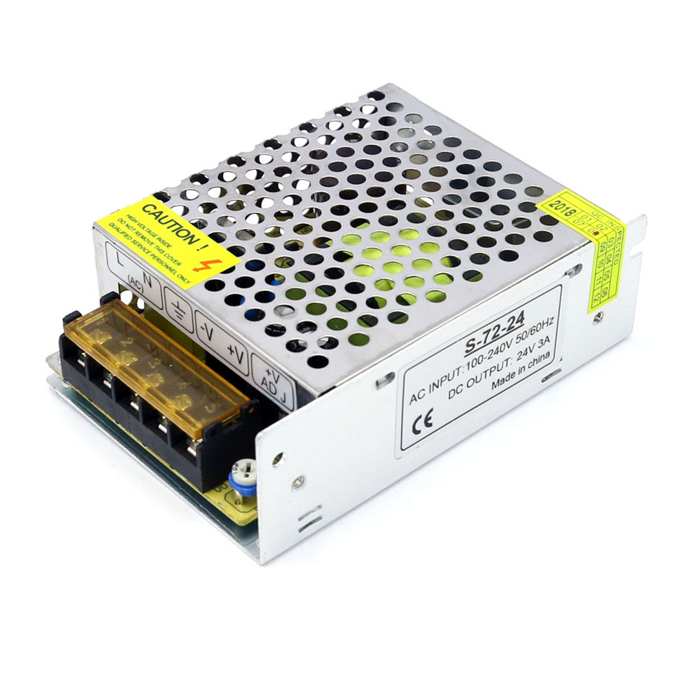 Switching Power Supply 24v 3a 72w Dc Power Supply for LED