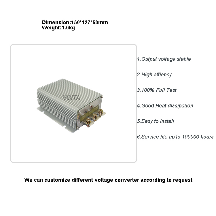 VOITA 12V to 24V 30A/40A 720W/960W Step up DC DC Converter Waterproof CE Certificated