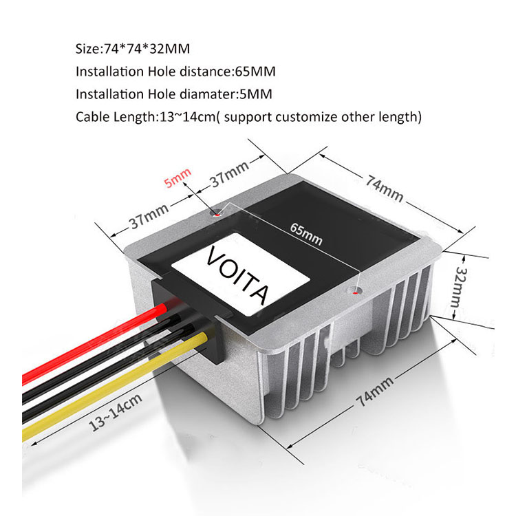 High Quality Customized 240W DC-Dc Converter 30-60V to 48V 5A Buck Boost for Golf Cart Single Output