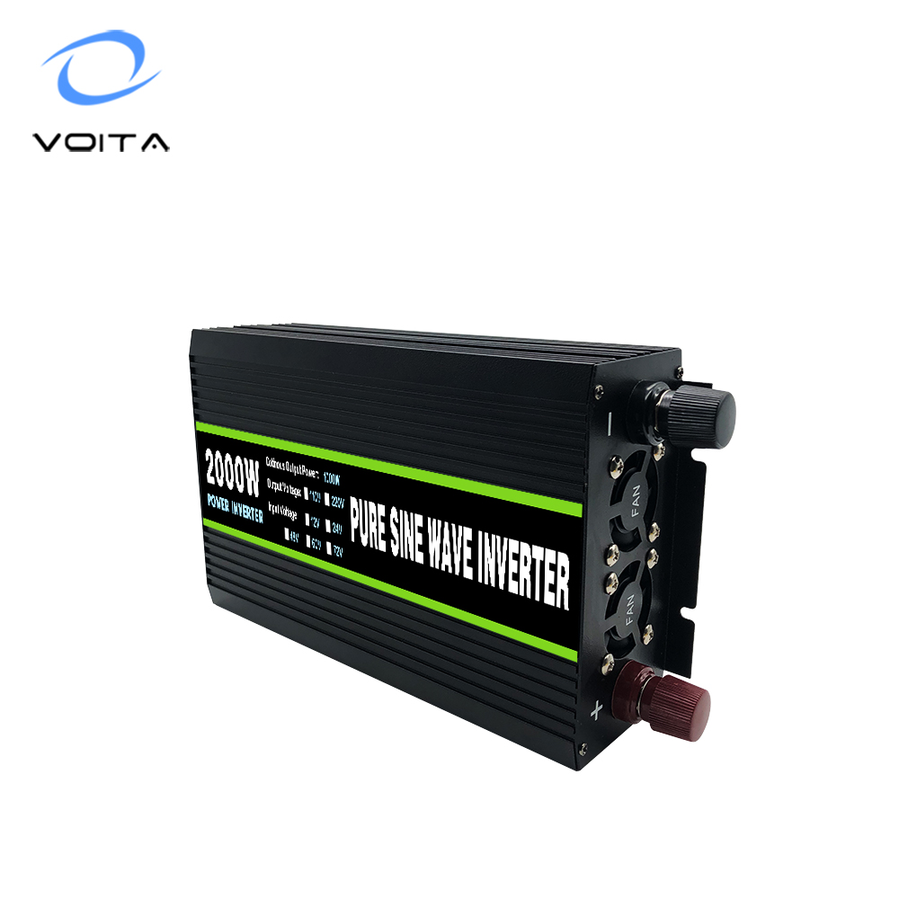 Household 12v 24v Dc to 110v 220v Ac 1000w Pure Sine Wave Inverter with CE