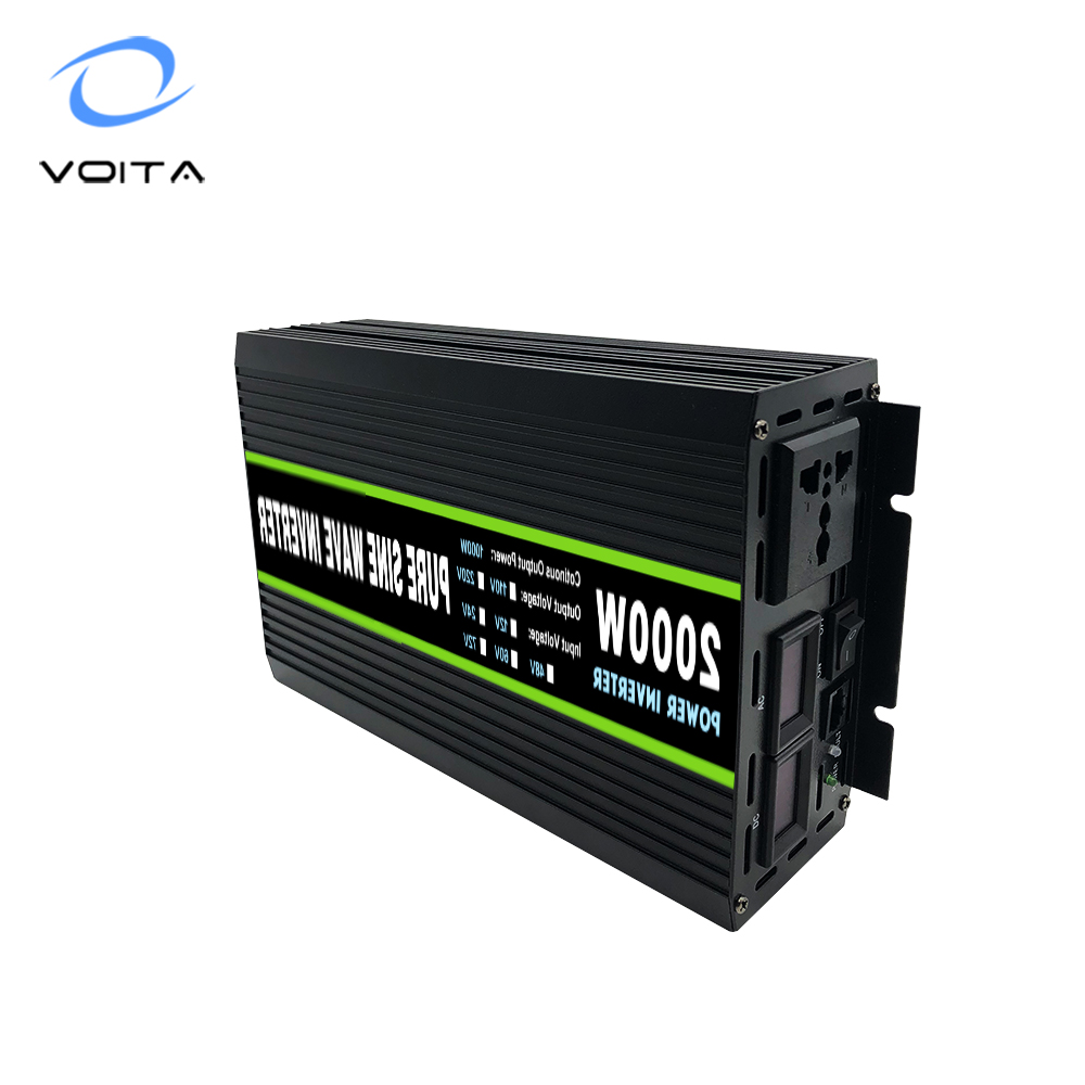 Household 12v 24v Dc to 110v 220v Ac 1000w Pure Sine Wave Inverter with CE