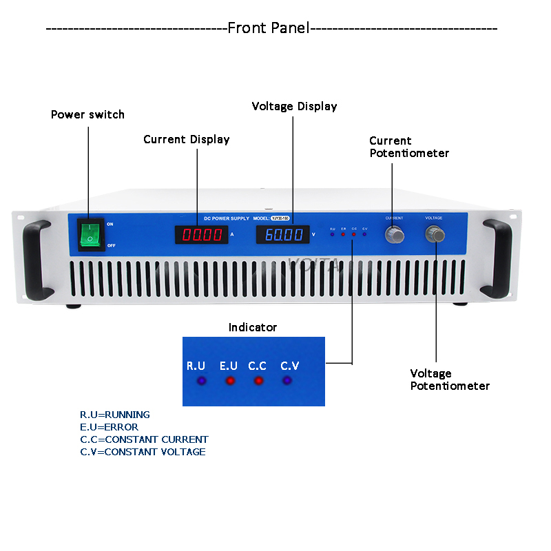 Adjustable Ac to Dc Bench Power Supply 3kw Laboratory Telecom Ageing Power Supply 15v 200a
