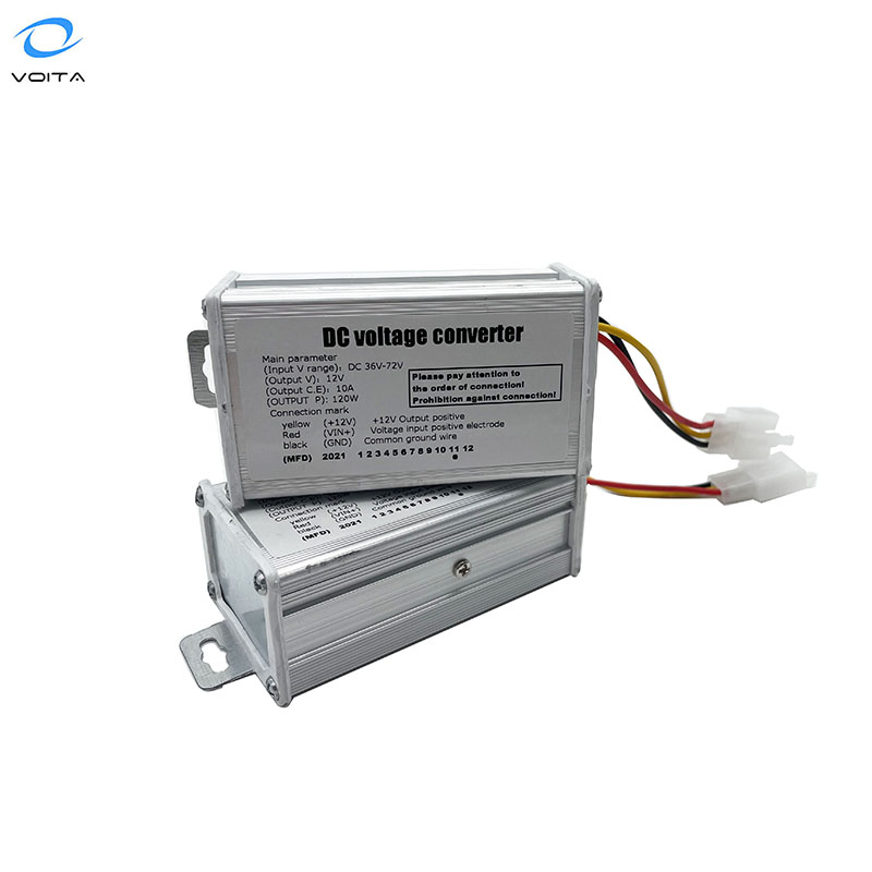 Intelligent DCDC Converter 36V 48V 72V 96V to 12V 10A with Short Circuit protection