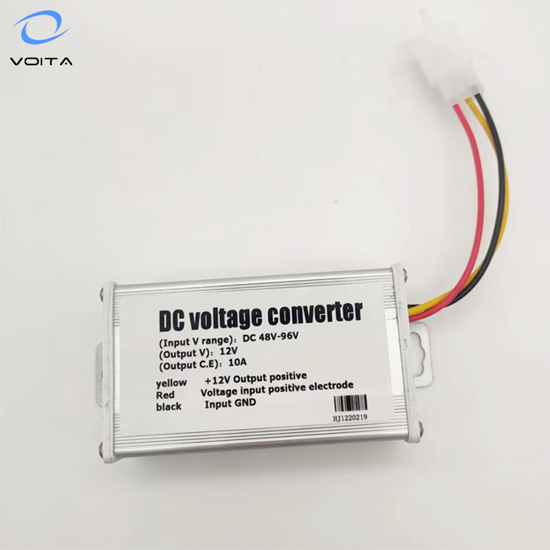 Step Down DC DC Converter 36V 48V 72V 96V to 12V 10A for E-bike Motorcycle