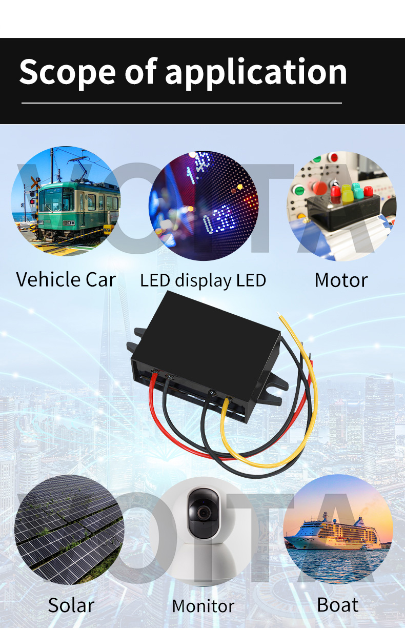 High Efficiency 24V-12V 10A 120W DC Step Down Converter Voltage Regulator