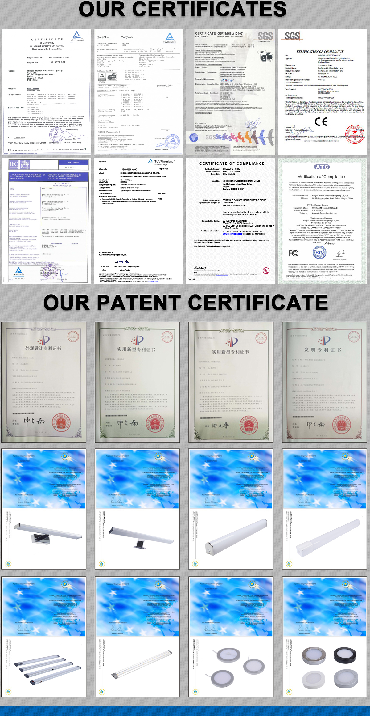 Certificates