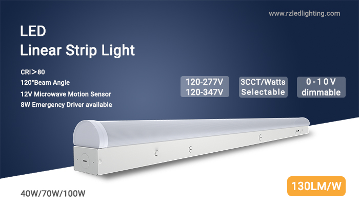 LED Linear Light Dimmable Wall Lamp 3500K 4100K 5000K Color Changing IP65 Rated 5-Year Warranty