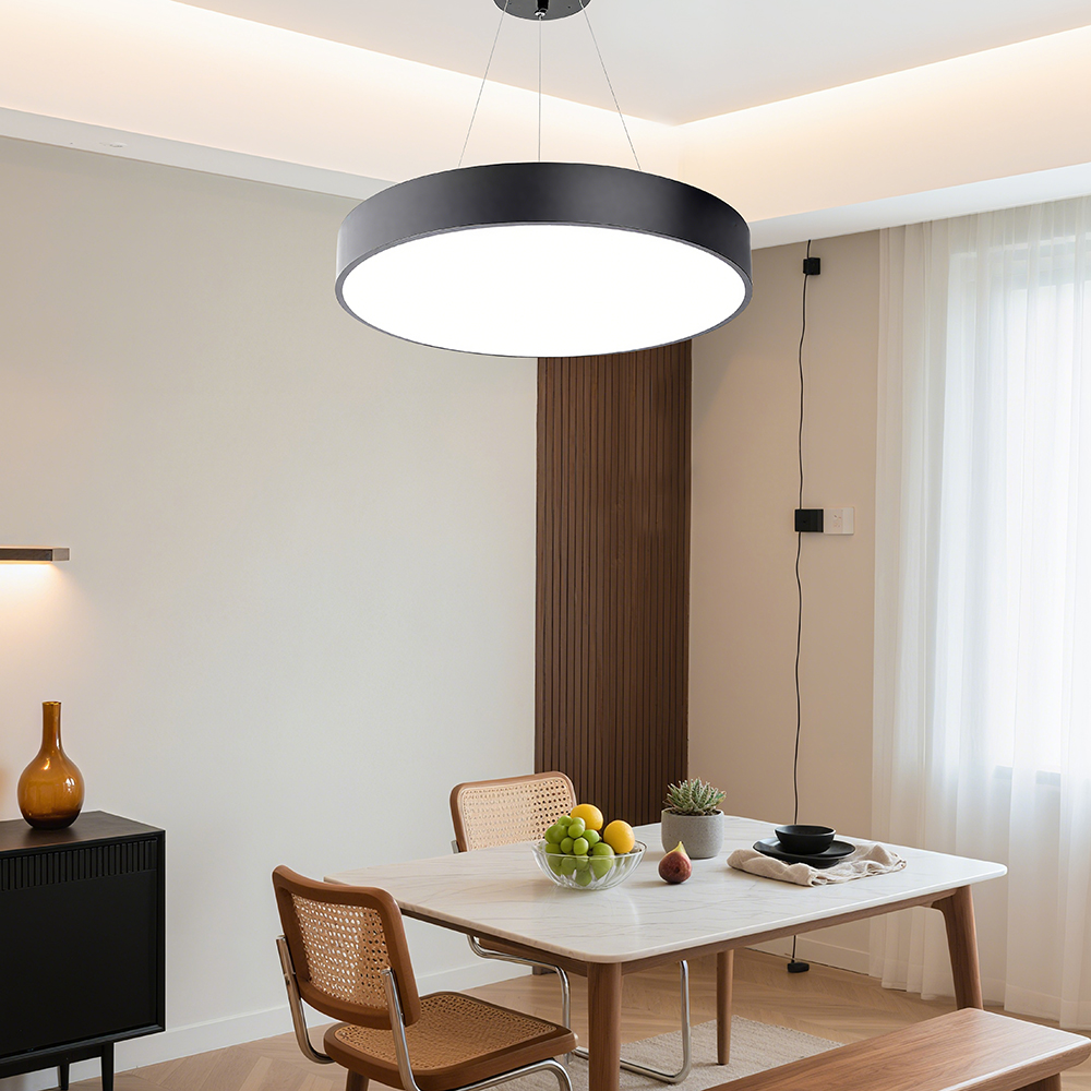 Modern LED Ring Chandeliers Pendant Lights Aluminum Profile Circle for Home and Office Beautiful Lighting Solution