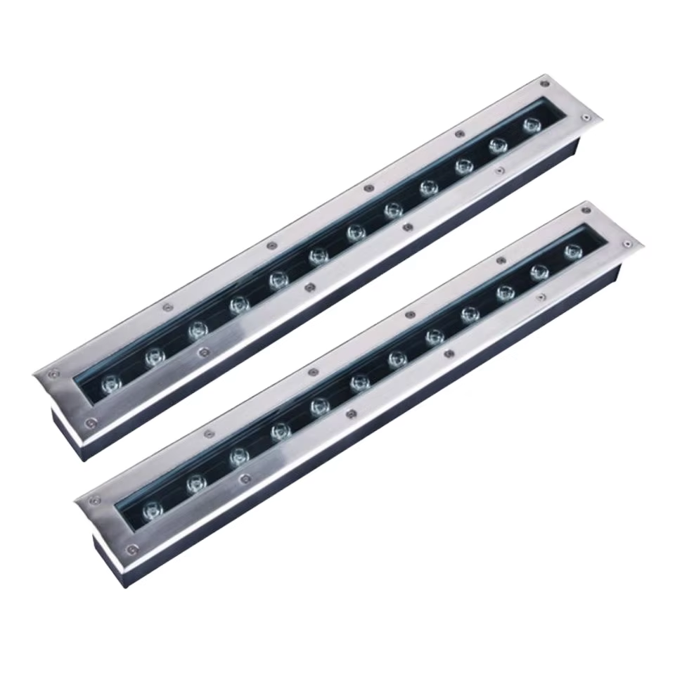 Linear ground deck stair lights