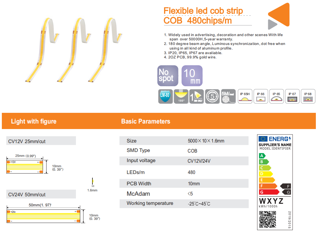 COB LED Strip Showcase