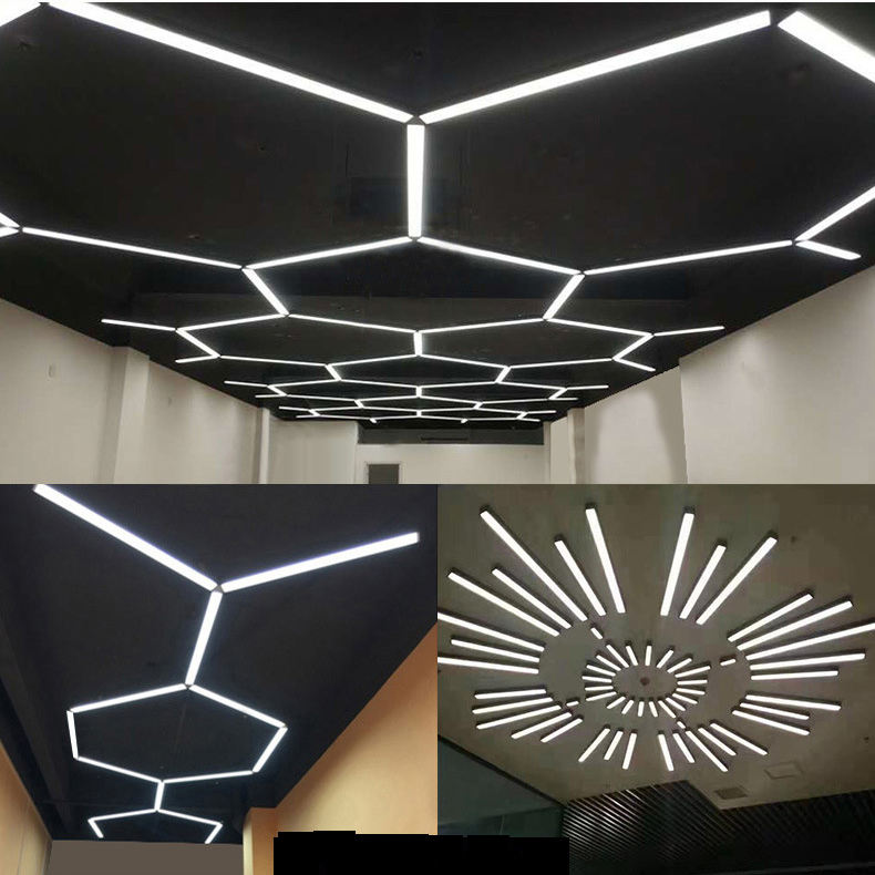 30W LED Linear Pendant Light Modern Design Supermarket Lighting IP67 Rated 3-Year Warranty Iron Seamless Aluminum Material