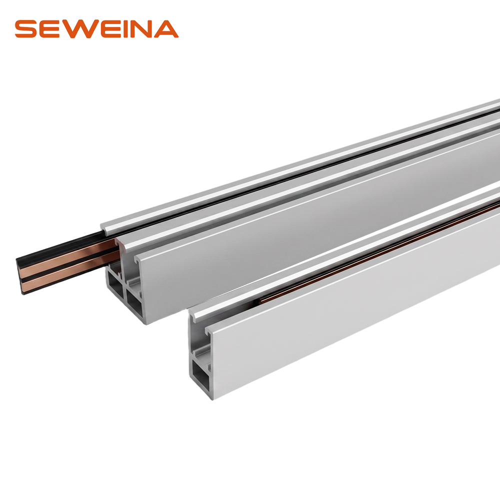 Low Voltage 12V 24V Wire Free Conductive LED Magnetic Track Rail Cabinet Light System For Retail Display Showcase
