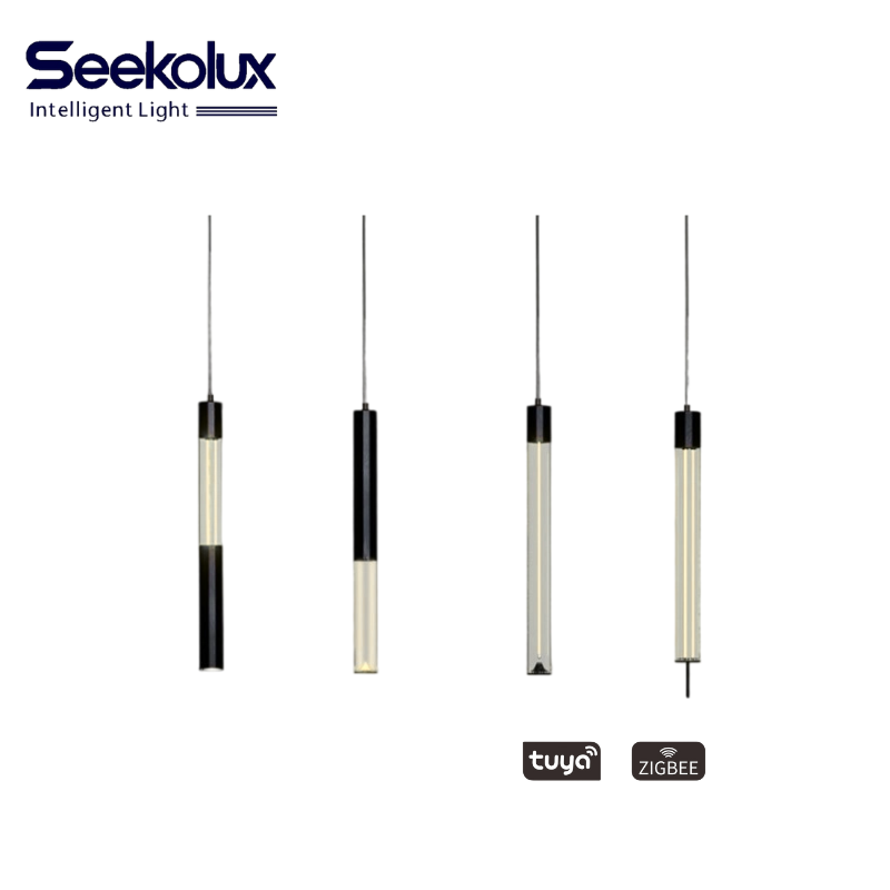 Nordic Luxury Aluminum &amp; Acrylic LED Pendant Chandelier Ceiling Light for Modern Living Room Kitchen AC Powered