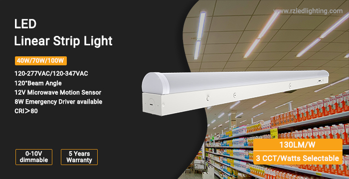 LED Linear Light Dimmable Wall Lamp 3500K 4100K 5000K Color Changing IP65 Rated 5-Year Warranty
