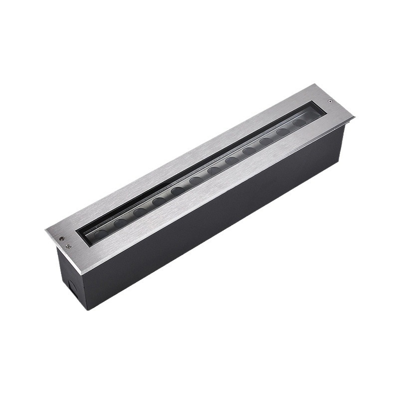 IP65 Aluminum Waterproof LED Inground Light - Recessed Linear Floor Lamp for Outdoor Street, Deck &amp; Landscape Lighting