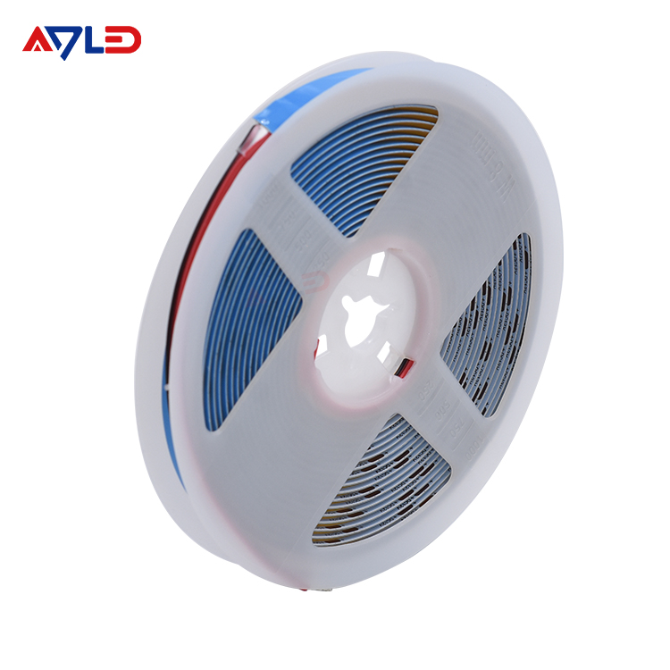 2700k 3000k 6500K Color Temperature 8mm Wide 480chips COB Strip Light Reel to Reel Flexible LED strip for indoor design
