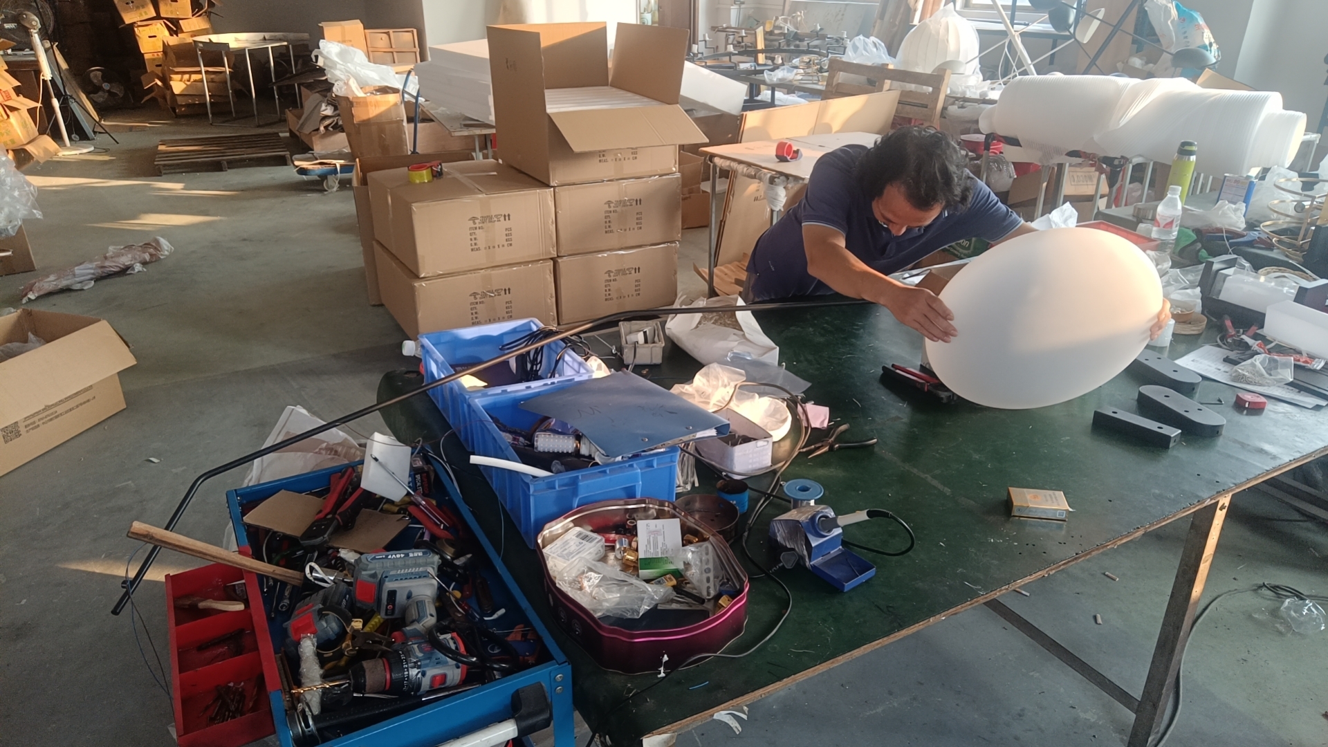 Inspection and manual assembly