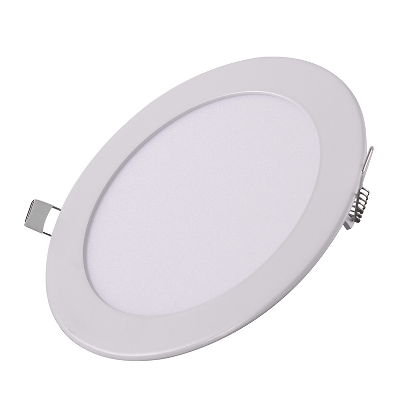 Modern Ultra Slim Recessed Round &amp; Square LED Panel Light Slim Ceiling Downlight For Indoor Lighting
