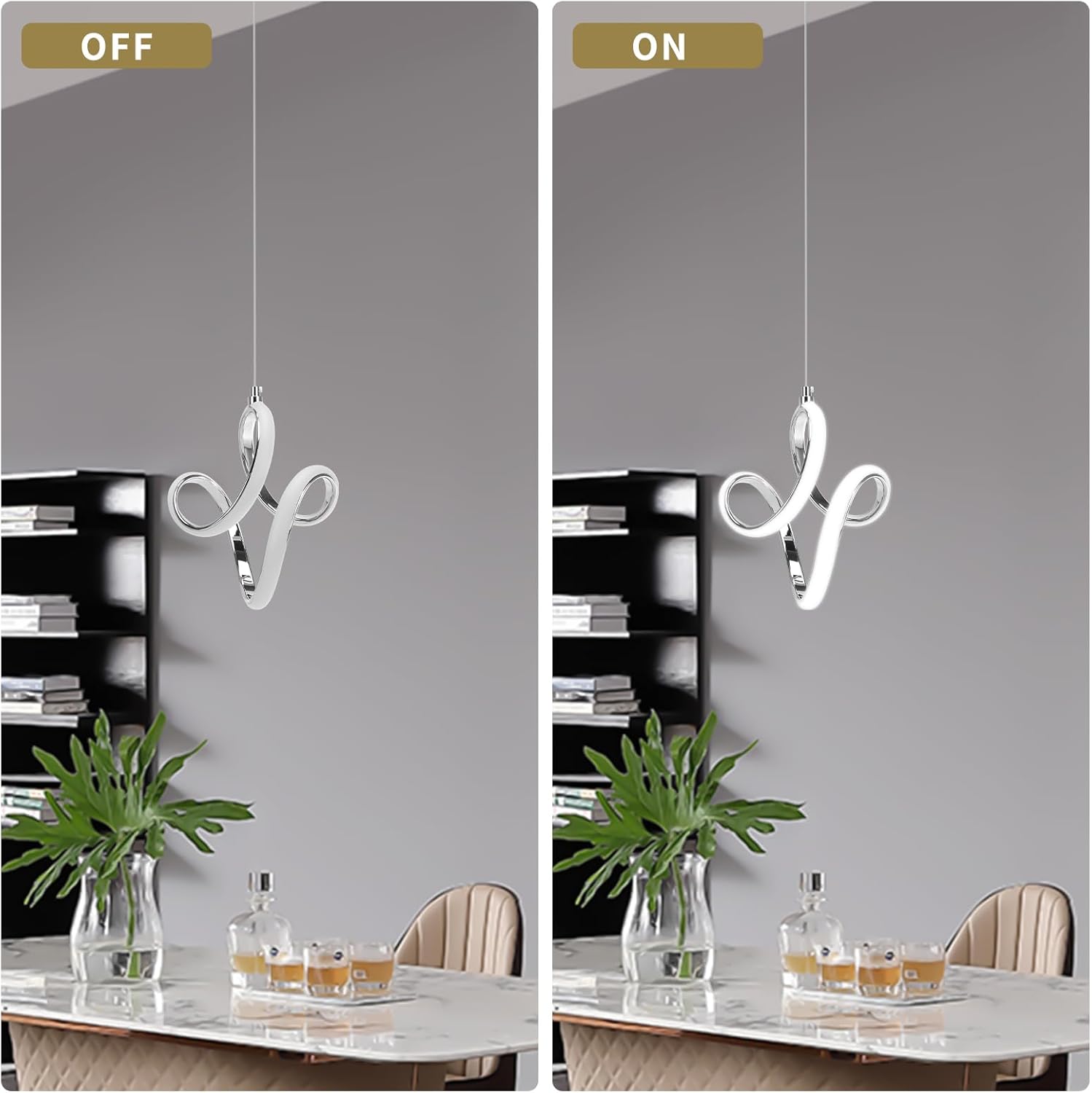 Elegant Modern LED Pendant Light with Adjustable Height: Stylish Long Fixture for Kitchen Island, Restaurant, Loft, Bedroom
