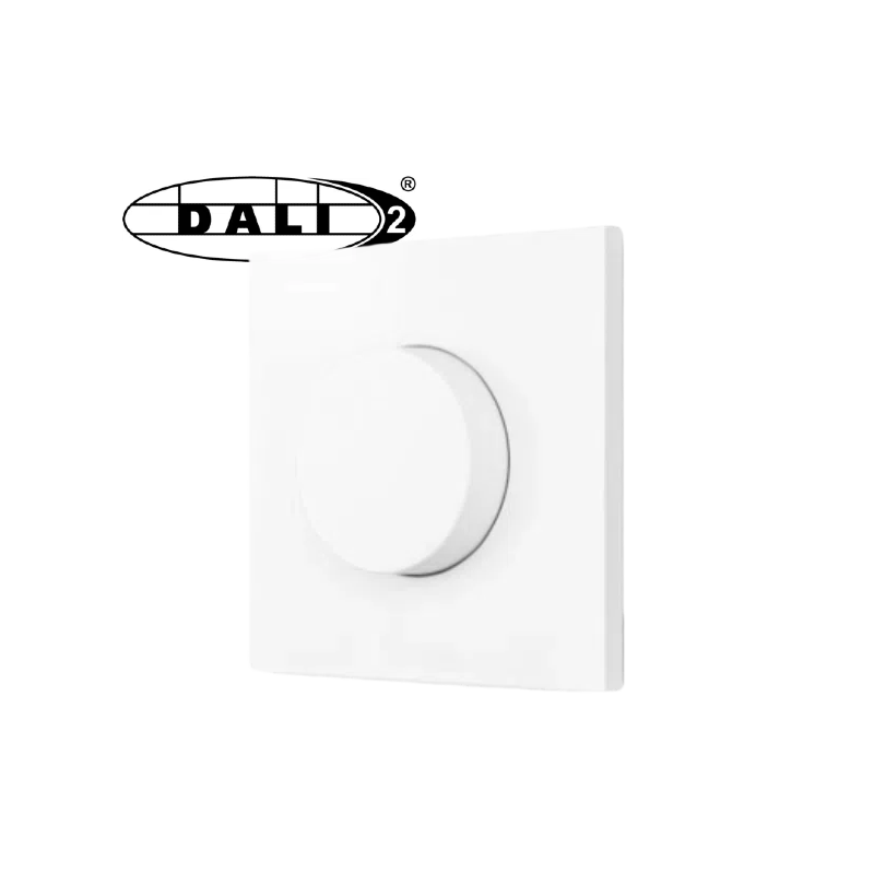 DALI Bus Powered Rotary Dimmer Controller IEC 62386 Wall Mounted Knob Switch for LED Smart Lighting