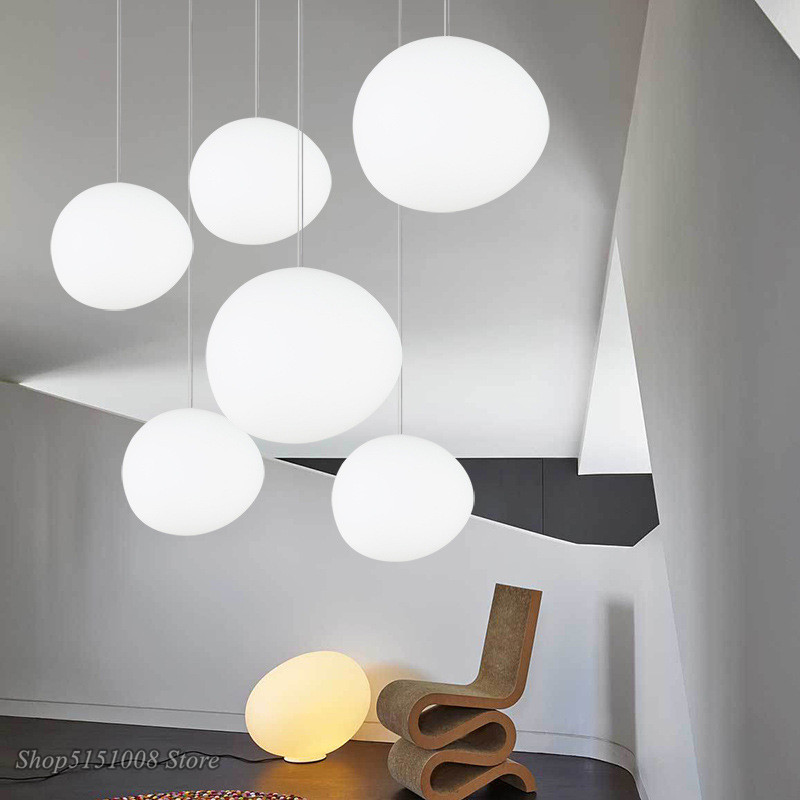 Modern Glass Pendant Lights Italy Foscarini Gregg Hanging Lamp Led Irregular Pendant Lamp Dining Room Kitchen Loft Light Fixture