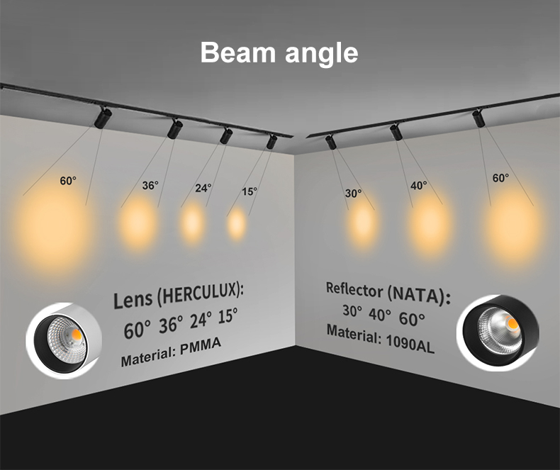 100-240v US Standard 3 Way Single Phase Led Spot Tracklight 13W Led Track Light