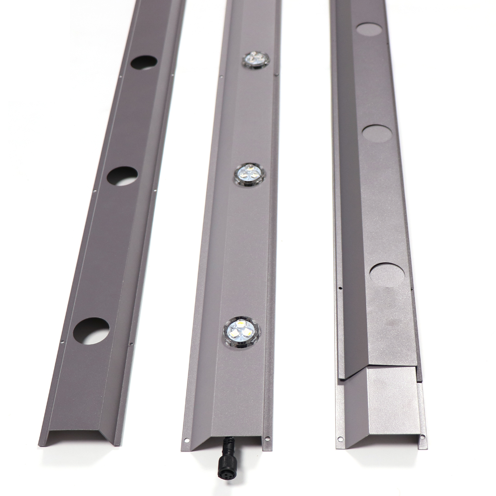 Good Quality Custom Color Rgb Led Track Light 1m 5hole Aluminum Track 30mm Led Track Pixel for LED Point Light