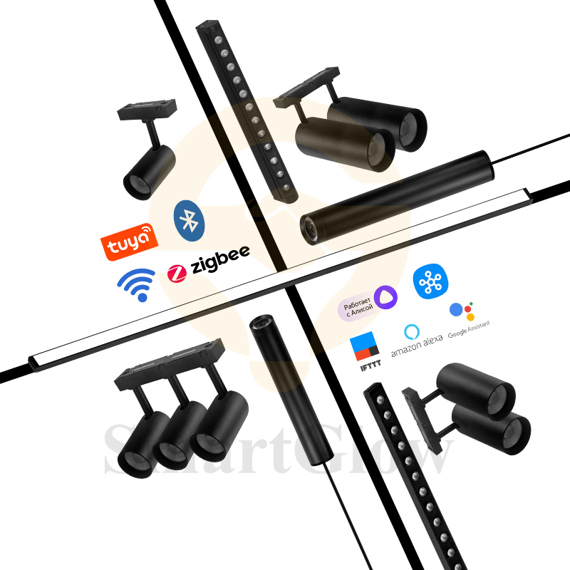 Magnetic Track LED Linear Light Fixtures Indoor Modern Home Living Room Kitchen Ceiling Spotlight Rail Strip Magnet Light System