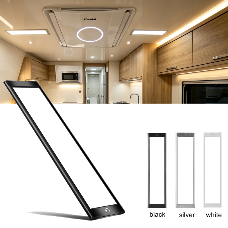 12V LED Interior RV Ceiling Lights Dimmable Touch Control Boat Dome Lamp For Caravan Camper Van Motorhome Yacht Cabin Lighting
