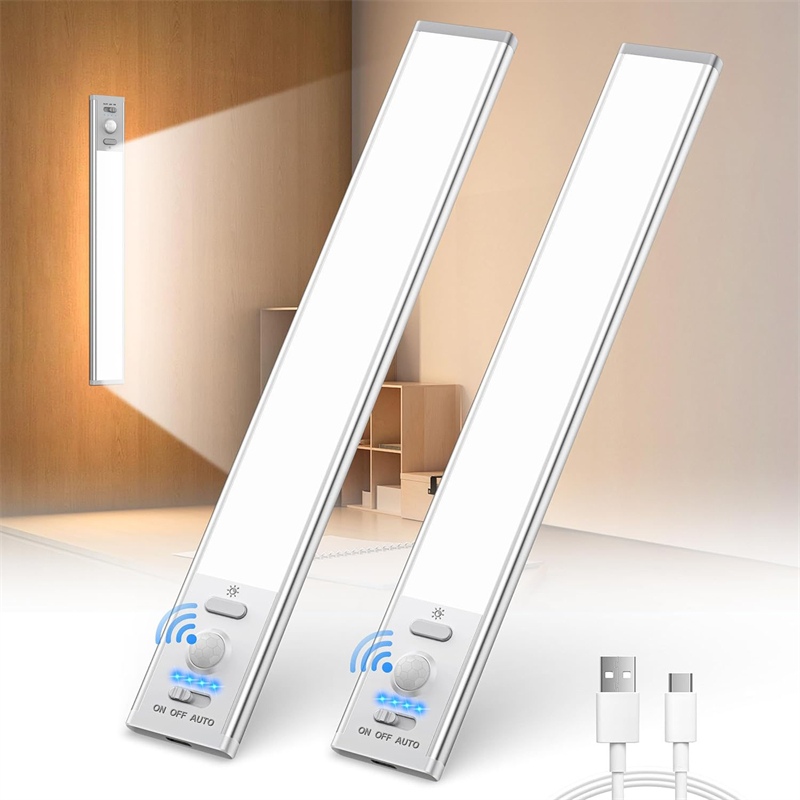 Spot Goods Home Wireless Rechargeable Led Motion Sensor Lighting Under Bar Wardrobe Closet Cabinet Lights Lamp Ceiling Lamp