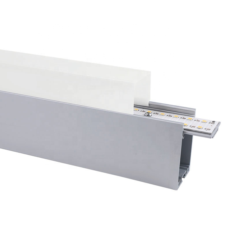 30w 40w 0.6m 1.2m 1.5m Flicker Free Pendant Chandeliers Led Linear Hanging Light for Office Villa Mall Supermarket