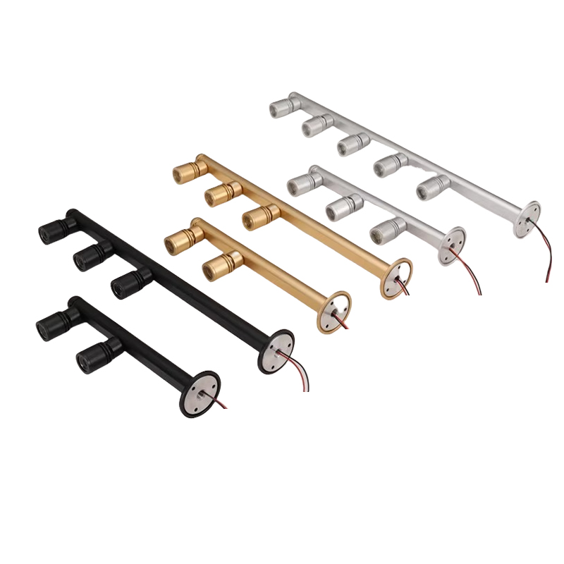 LED Vertical Spotlight Modern Design Jewelry Showcase Pole Display Light Factory Direct Sale Cabinet Lights