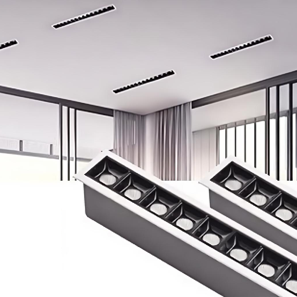 Modern 30W Indoor LED Downlight Spot Linear Light Aluminum 2700K 3000K 5000K CCT Square Embedded Recessed for Hotels