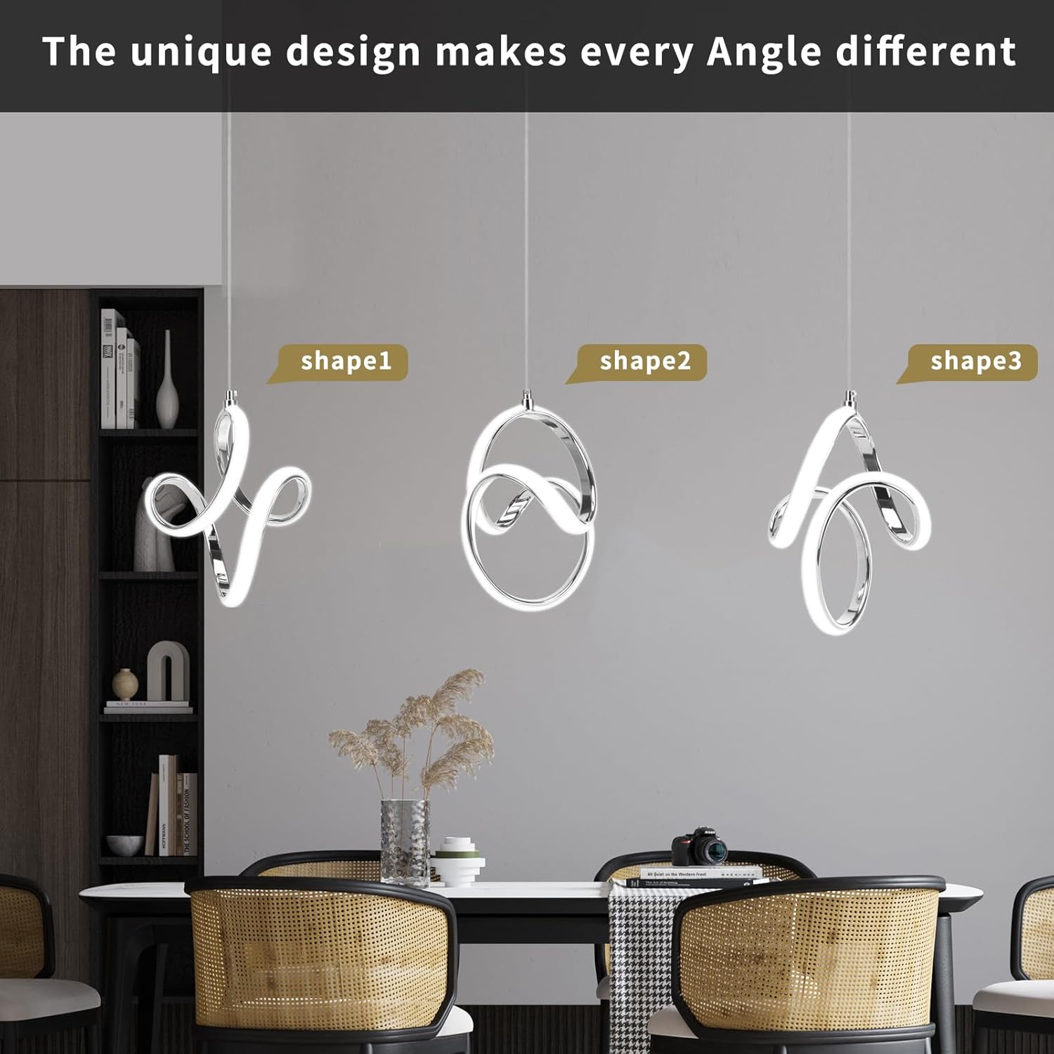 Elegant Modern LED Pendant Light with Adjustable Height: Stylish Long Fixture for Kitchen Island, Restaurant, Loft, Bedroom