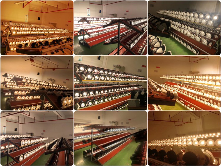 Aging test for LED downlight