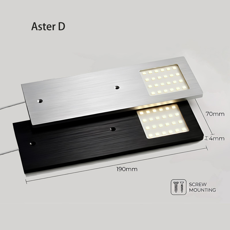 Cabinet 24V LED Spot Light Brushed 3000K Warm White Plastic Shade Cabinet 3-Year Warranty High Efficient Energy Class D Ra>90