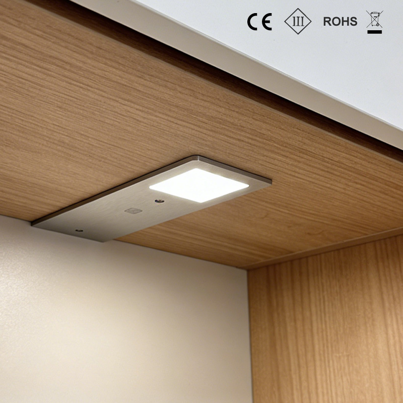Cabinet 24V LED Spot Light Brushed 3000K Warm White Plastic Shade Cabinet 3-Year Warranty High Efficient Energy Class D Ra>90