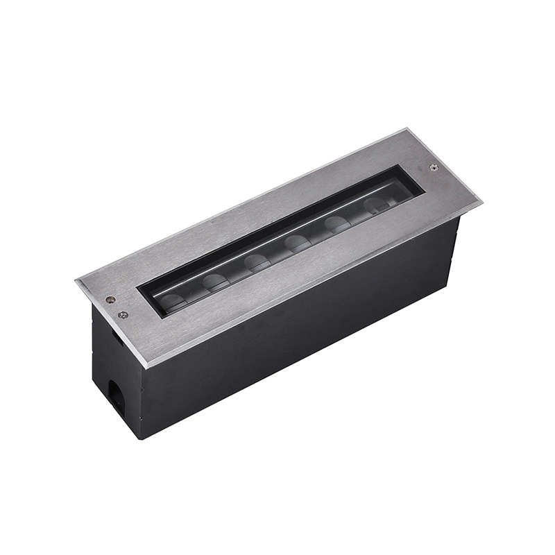IP65 Aluminum Waterproof LED Inground Light - Recessed Linear Floor Lamp for Outdoor Street, Deck &amp; Landscape Lighting