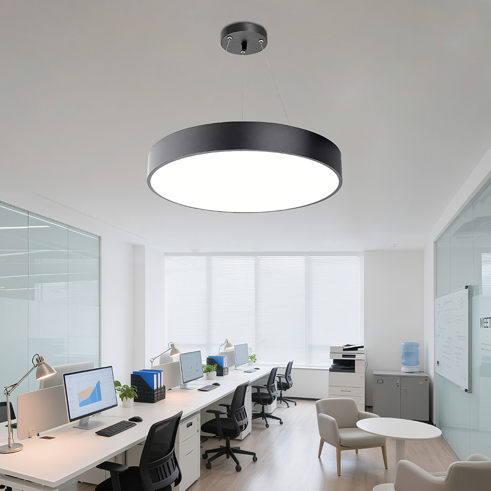 Modern LED Ring Chandeliers Pendant Lights Aluminum Profile Circle for Home and Office Beautiful Lighting Solution