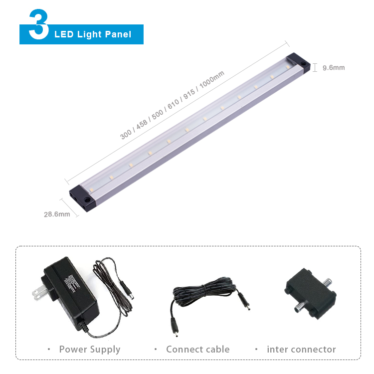 12/24V CE Approved High Quality Factory Wholesale Ir Pir Sensor Led Light Furniture Cabinet Lights Light Gray Modern Ce GS Rohs