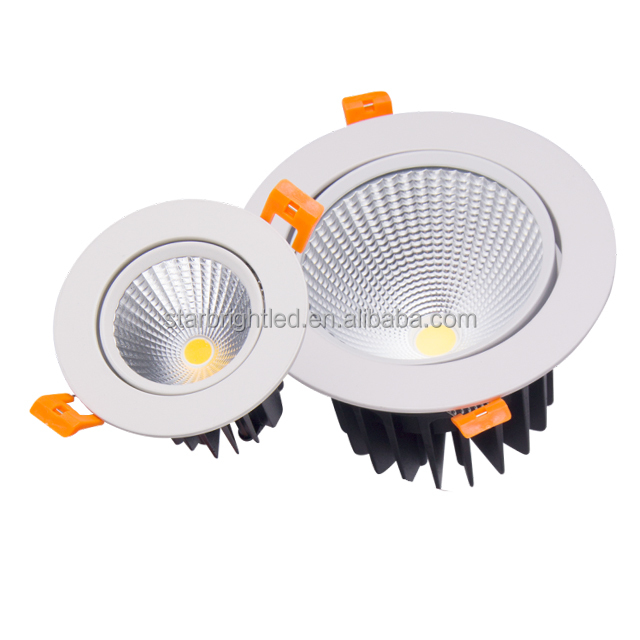 Factory Price Adjustable 10W-40W COB LED Ceiling Downlight Spot Light Modern Design Aluminum Housing LED Downlight