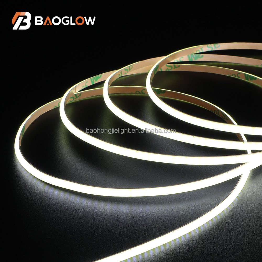 3000K 4000K 6000K COB Led Light Strip 400led Flexible Light DC 5V 12V 24V Cob Led Light Strip for Kitchen Cabinet Lighting